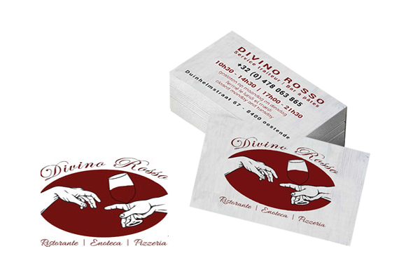 Carte et logo Divino Rosso
