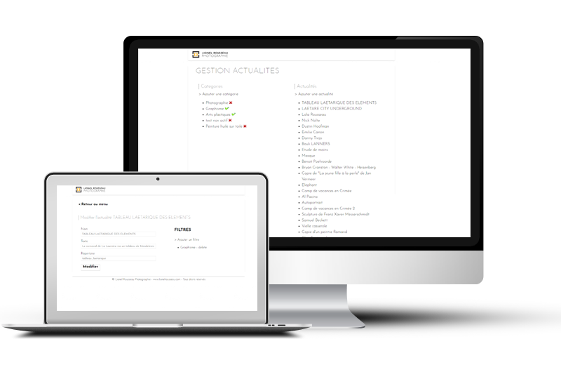 Galerie client privée