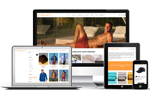 Site E-commerce Akwa Brand